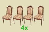 4x Stühle ANTIK Gründerzeit Federkern Stuhl ORIGINAL von 1880