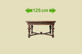 Großer Tisch ANTIK Gründerzeit Eiche Kulissentisch 125–337 Esstisch von 1880